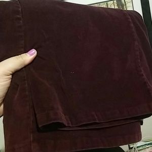 Wine corduroy, size 22