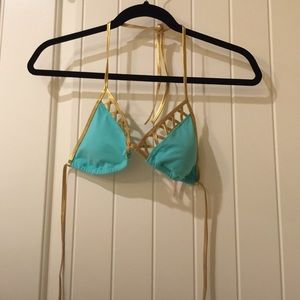 Aqua bikini top