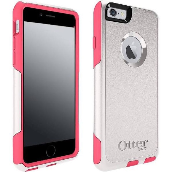 White/Pink Commuter OtterBox iPhone 6 Case
