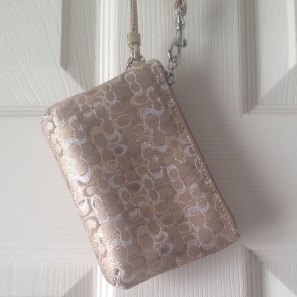Coach Signature Wristlet - Picture 2 of 3