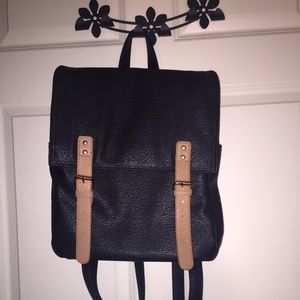 Black messenger backpack