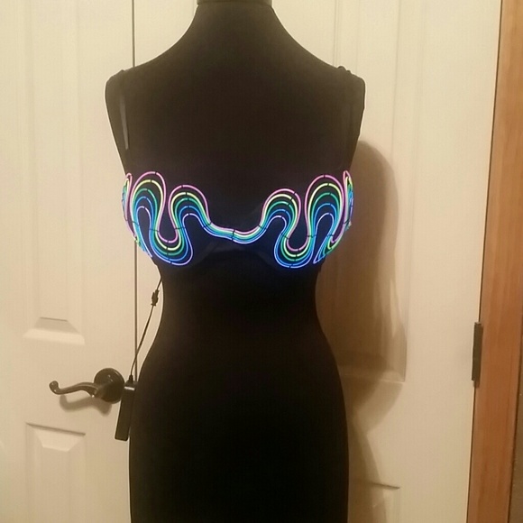 Light up rave bra
