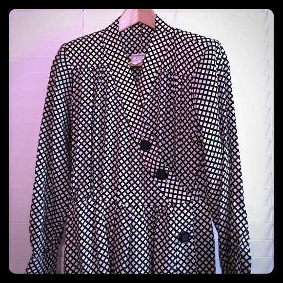 Ysl Rive Gauche 100% Liane Wool dress