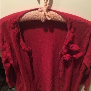 Red Merona cardigan