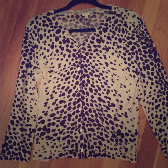 J. Crew Factory Animal Print Sweater