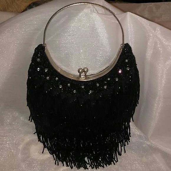 Black evening bag