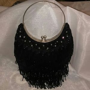 Black evening bag