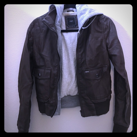 Obey Faux leather jacket