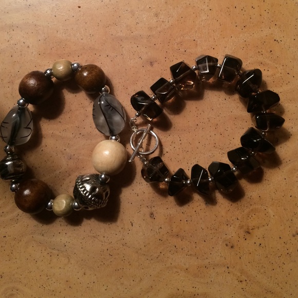 Bundle of 2 chunky bracelets