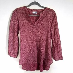 Old navy burgundy tunic