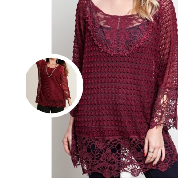 💥HOST PICK 12/7💥STUNNING LACE CROCHET TUNIC - Picture 4 of 4