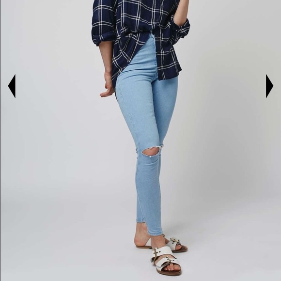 super high waisted skinny jeans topshop