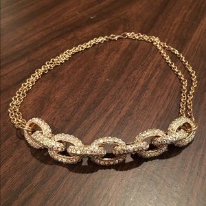 Iridescent diamond chain necklace