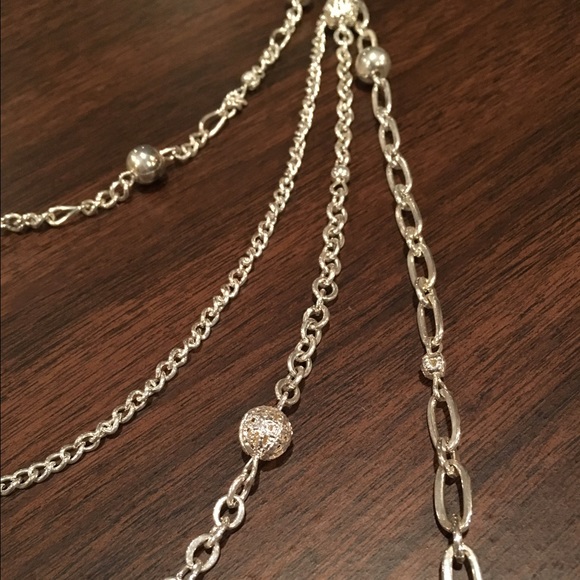Silver chains necklace - Picture 2 of 2