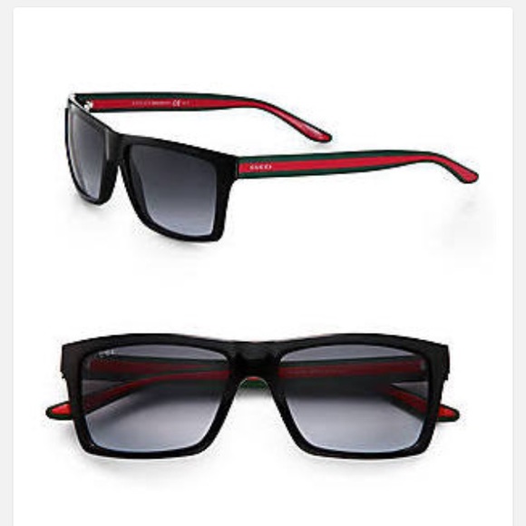 Authentic Men's Web Stripe Gucci Sunglasses