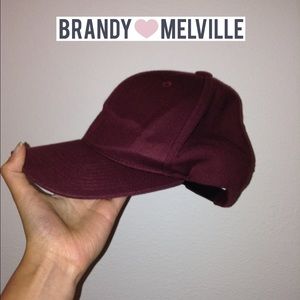 Maroon baseball cap