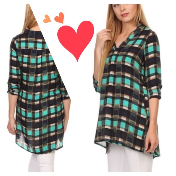 💥HOST PICK 11/18💥CUTE BUTTON PLAID SHIRT - Picture 2 of 3
