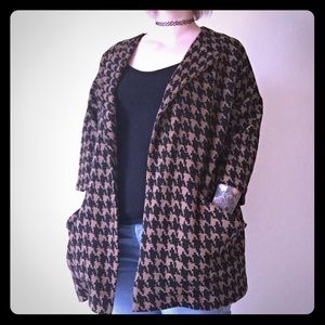 Forever 21 houndstooth coat