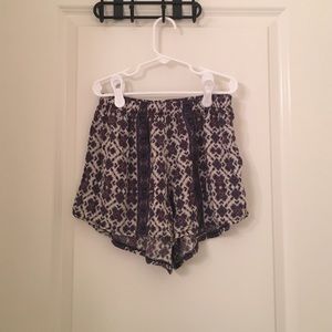 Purple boho remi shorts