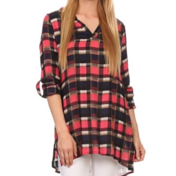 CUTE PLAID BUTTON DOWN - Picture 3 of 3