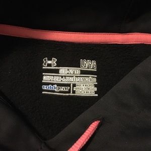 Under Armour Jackets & Coats - Under Armour black and pink Sweatshirt Under Armour Jackets & Coats - Under Armour black and pink Sweatshirt