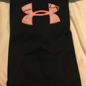 Under Armour Jackets & Coats - Under Armour black and pink Sweatshirt Under Armour Jackets & Coats - Under Armour black and pink Sweatshirt
