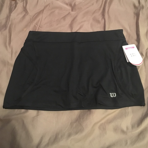 New Wilson Black Tennis Skort Medium