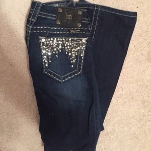 Blinged Bootcut Miss Me Jeans