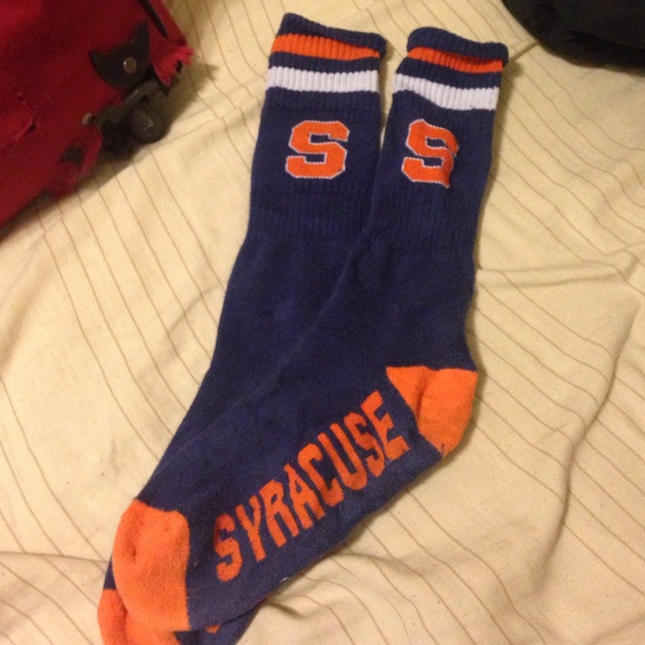 Syracuse Orange and Blue socks