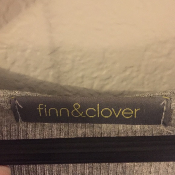 Finn&Clover Ribbed Grey Contoured Dress - Picture 2 of 2