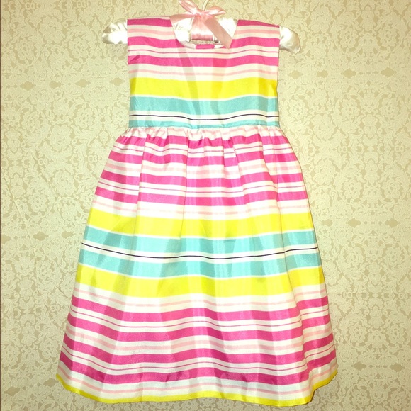 Chaps Toddler's Striped Taffeta Dress (24 Months)