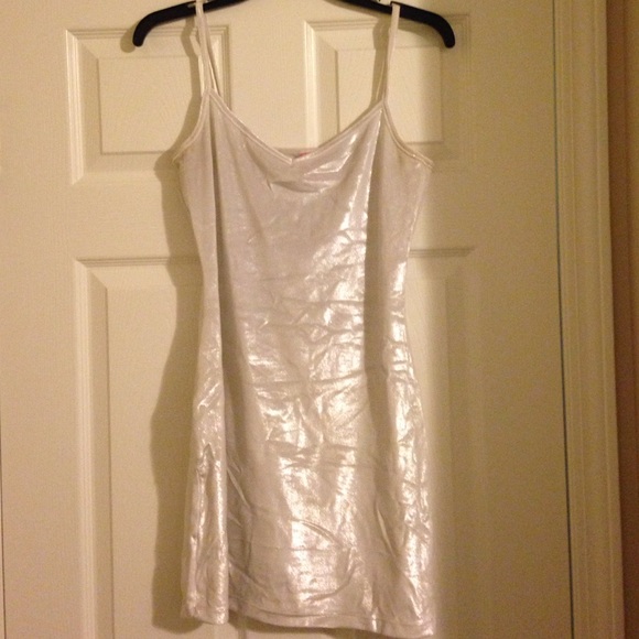 White American Apparel Velvet Dress