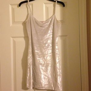 White American Apparel Velvet Dress