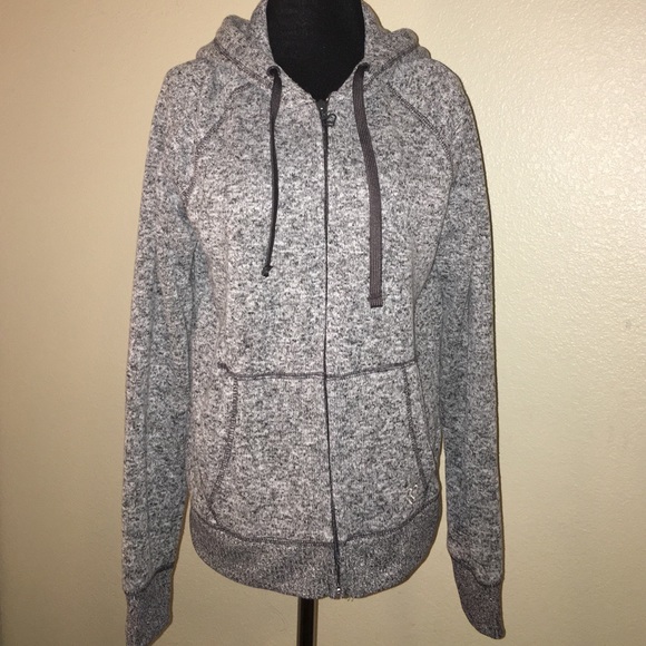 Jackets & Blazers - Gray & White Hooded Jacket