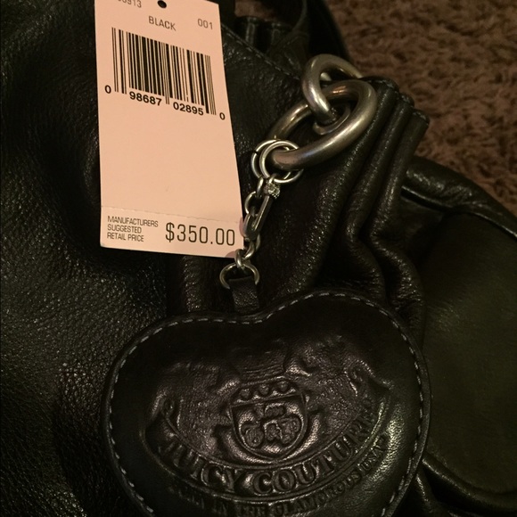 Juicy couture black leather handbag - Picture 2 of 3