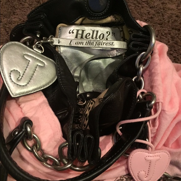 Juicy couture black leather handbag - Picture 3 of 3