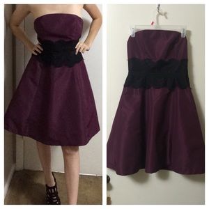 Beautiful lace waist strapless dress