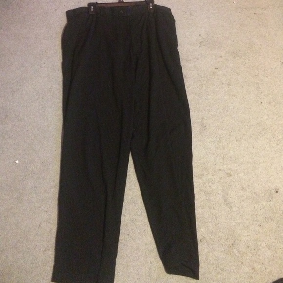 Mens Black Pinstriped Pant 42Wx32L GEORGE