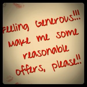 Will consider all reasonable offers. Just ask.