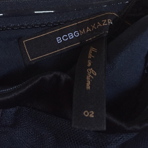 BCBGMAXAZRIA GREY TULLE COCKTAIL DRESS - Picture 4 of 5