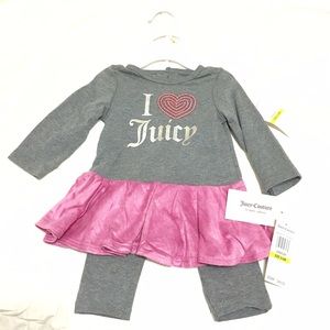 🆕NWT Juicy Couture Baby. 2 Piece. 3-6 Months