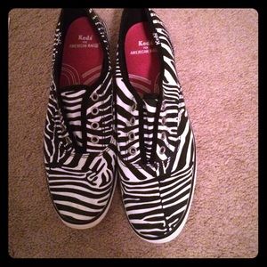 Keds zebra slip on