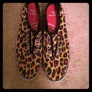Keds cheetah slip on shoes
