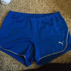 Blue Puma Spandex Shorts