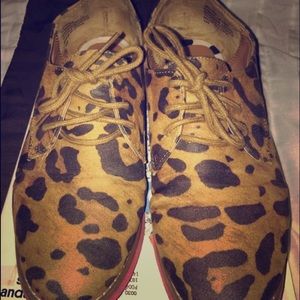 Animal printed loafers
