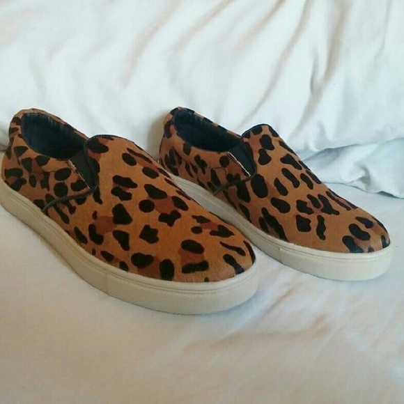 New Steve Madden Leopard Slip-On Sneakers Sz. 8