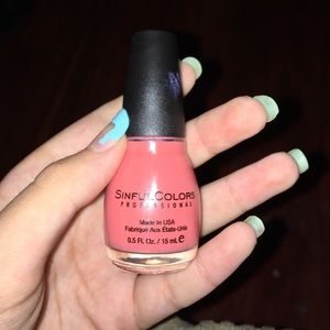 Pink nail polish
