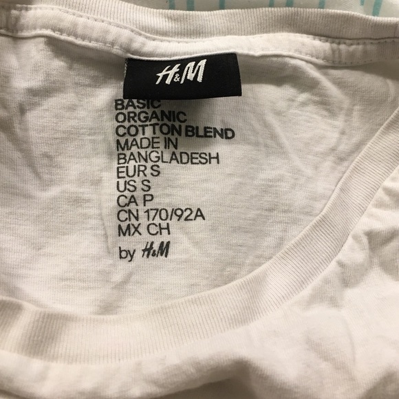 White h&m crop top size small - Picture 2 of 3