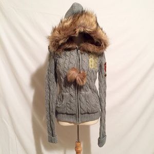 Pink by Victoria's Secret Cable Knit Hoodie