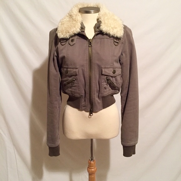 Abercrombie & Fitch Gray Bomber Jacket